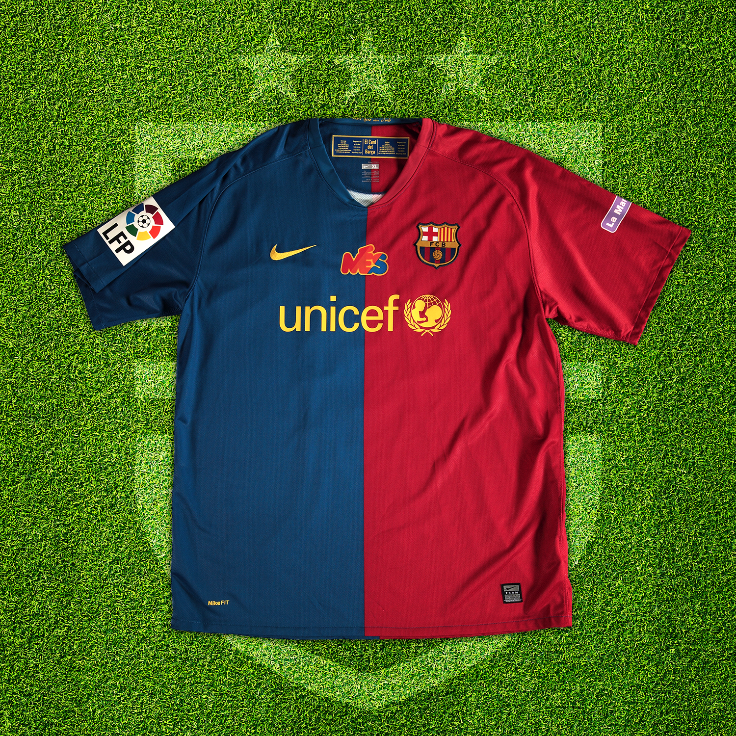 2008-09 FC Barcelona Home Shirt Messi (XL)