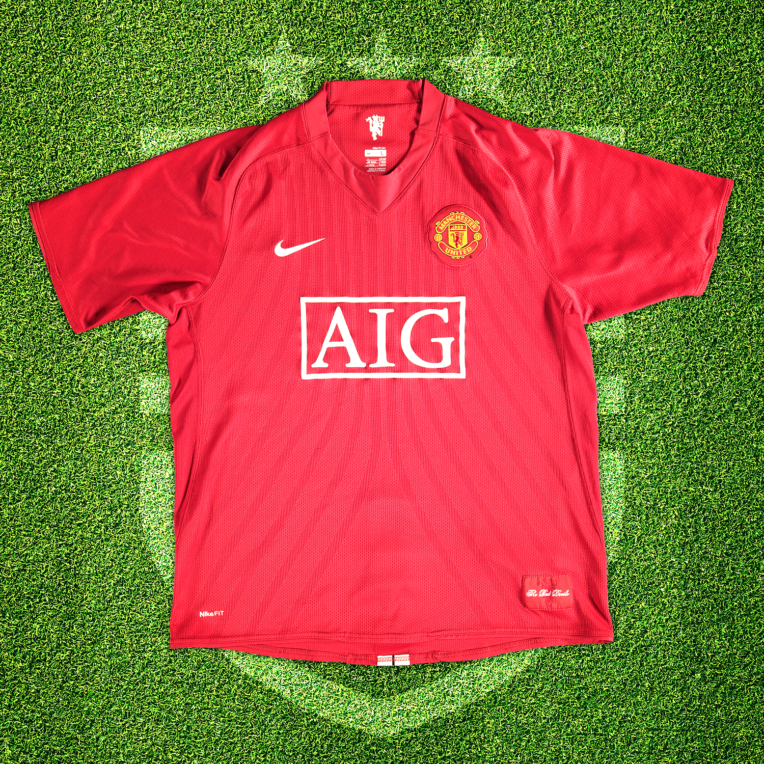 2007-08 Manchester United F.C. Home Shirt (L)