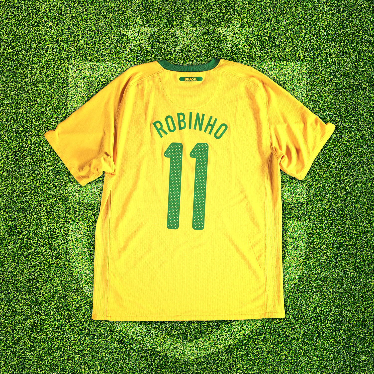 2010-11 Brazil Home Shirt Robinho (L)