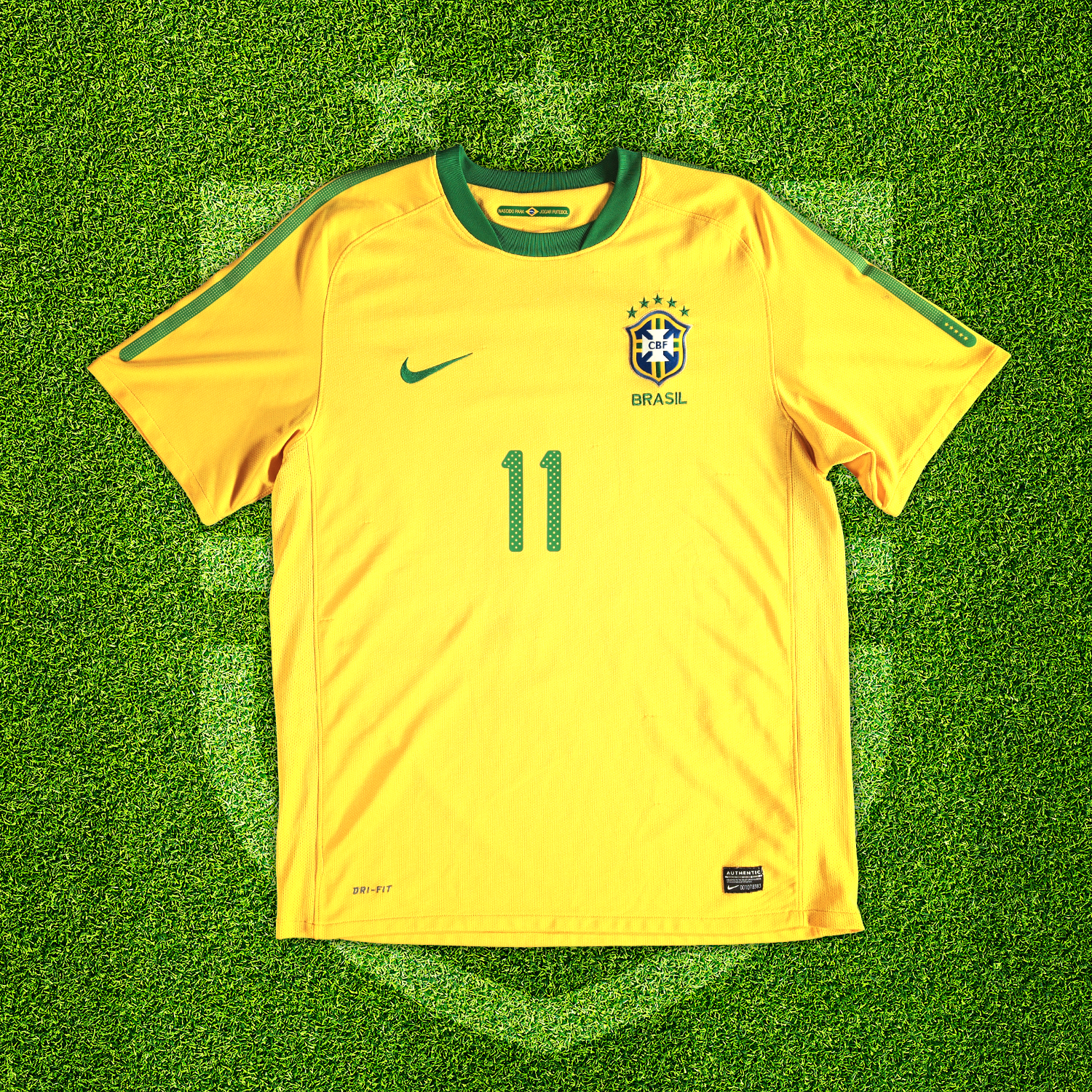 2010-11 Brazil Home Shirt Robinho (L)